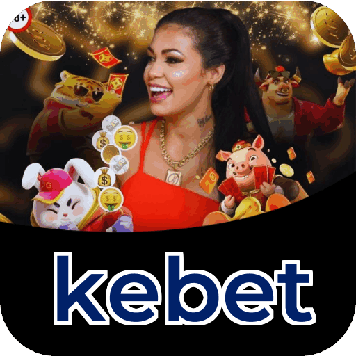 Interface do aplicativo kebet mostrando jogos disponíveis no iOS e Android